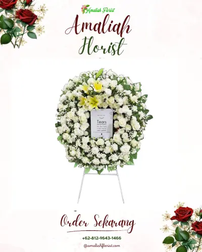 Krans Bunga Duka Cita di Sumberanyar